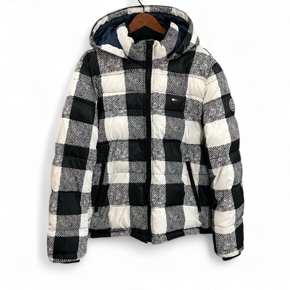 Tommy Hilfiger Puffer Jacket Men Size Large Pockets Outdoor - Picture 1 of 16
